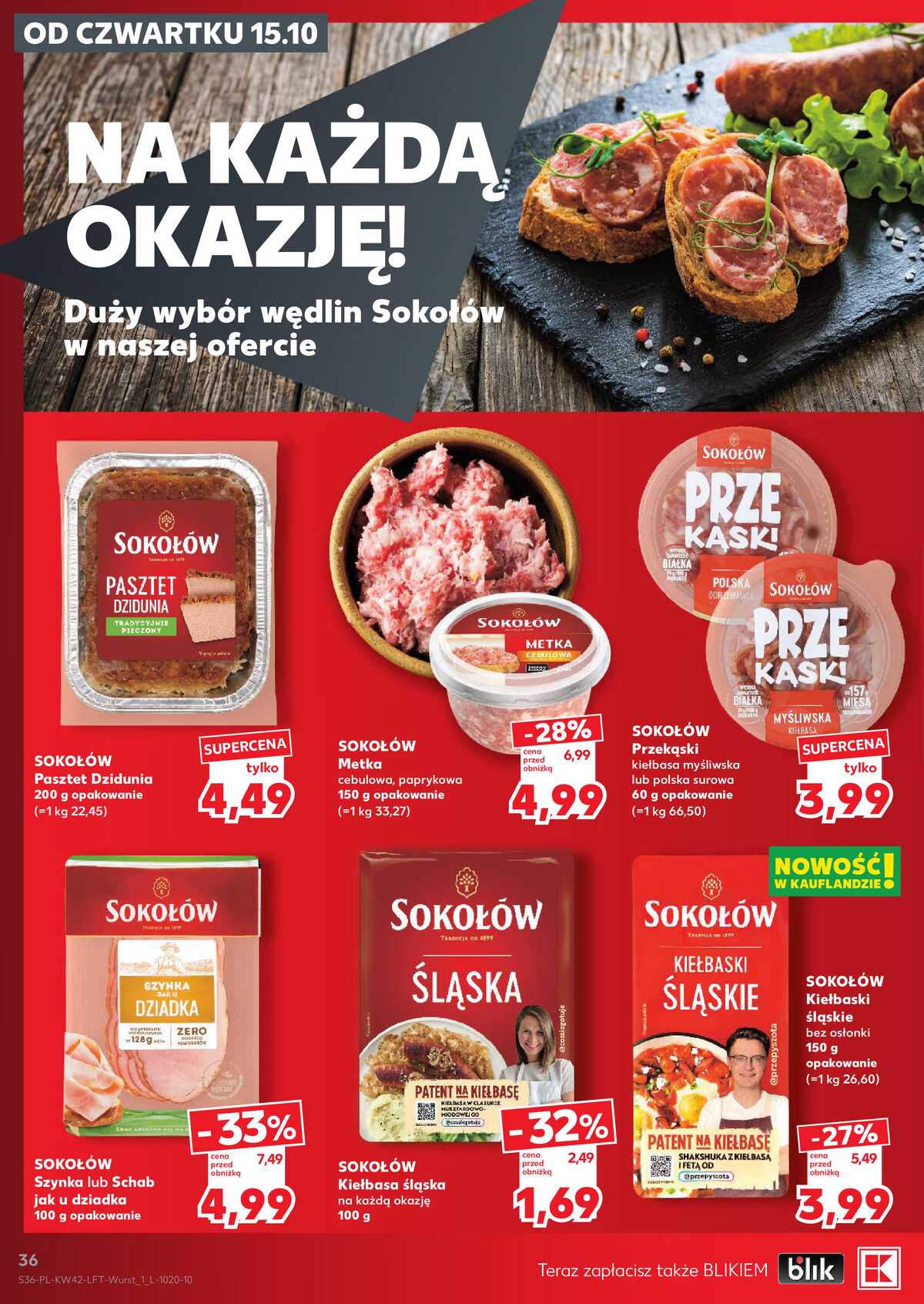 Leták Kaufland Polsko 15.10.-21.10.2026 - Týdenní zpravodaj strana 36