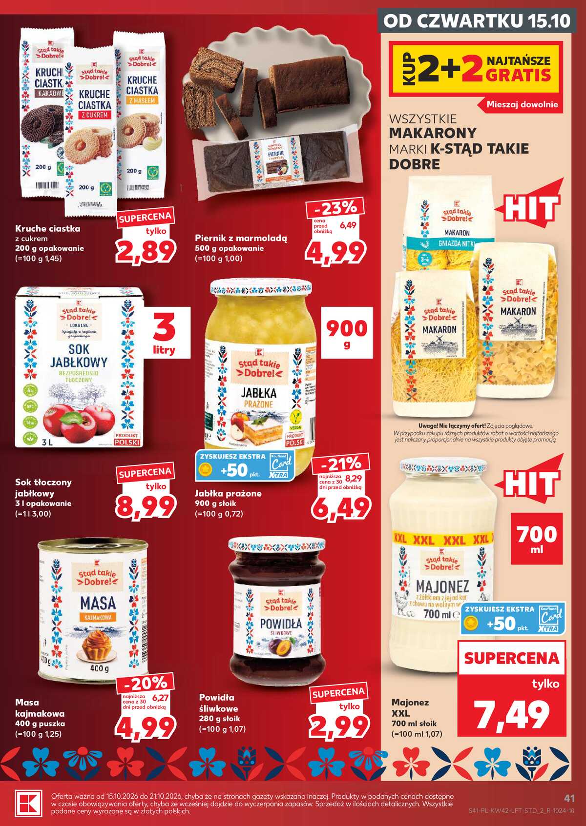 Leták Kaufland Polsko 15.10.-21.10.2026 - Týdenní zpravodaj strana 41