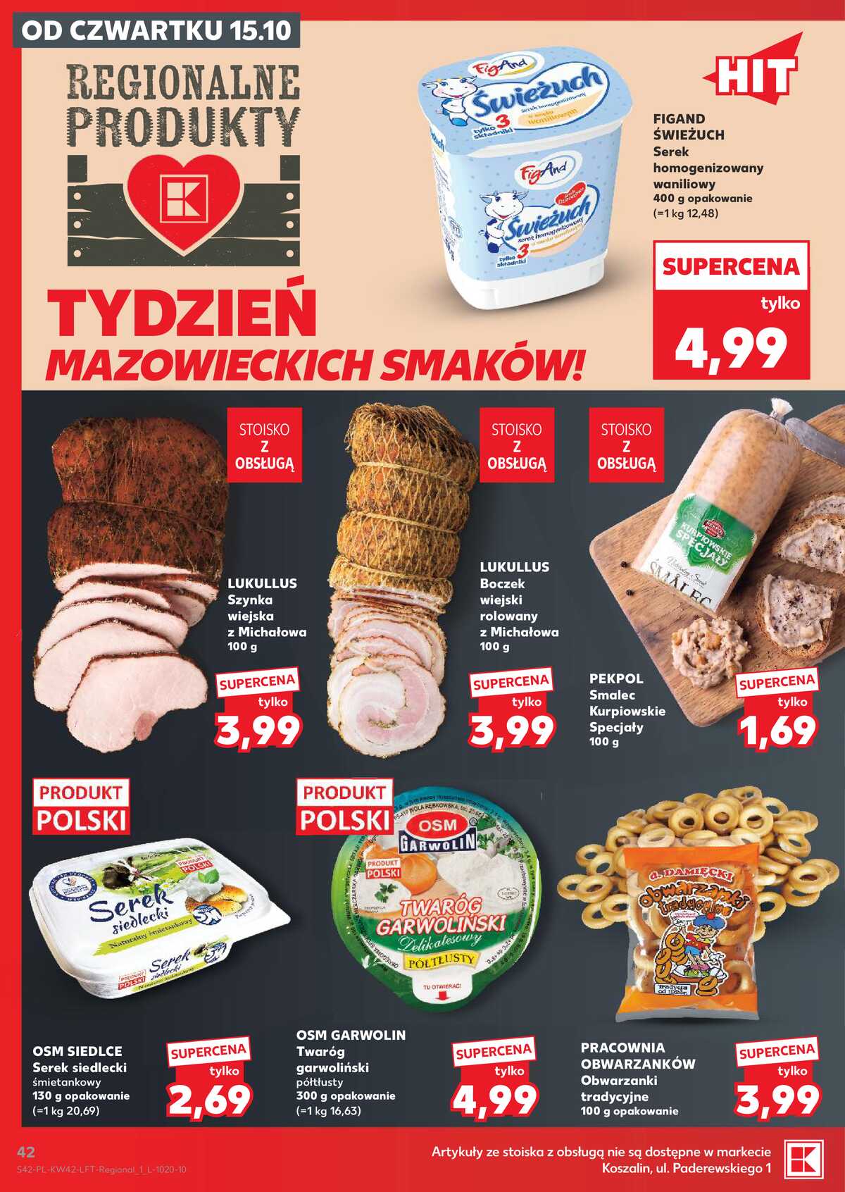 Leták Kaufland Polsko 15.10.-21.10.2026 - Týdenní zpravodaj strana 42