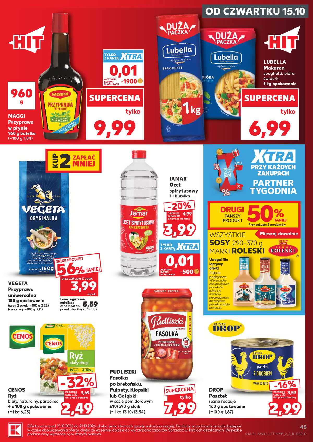 Leták Kaufland Polsko 15.10.-21.10.2026 - Týdenní zpravodaj strana 45