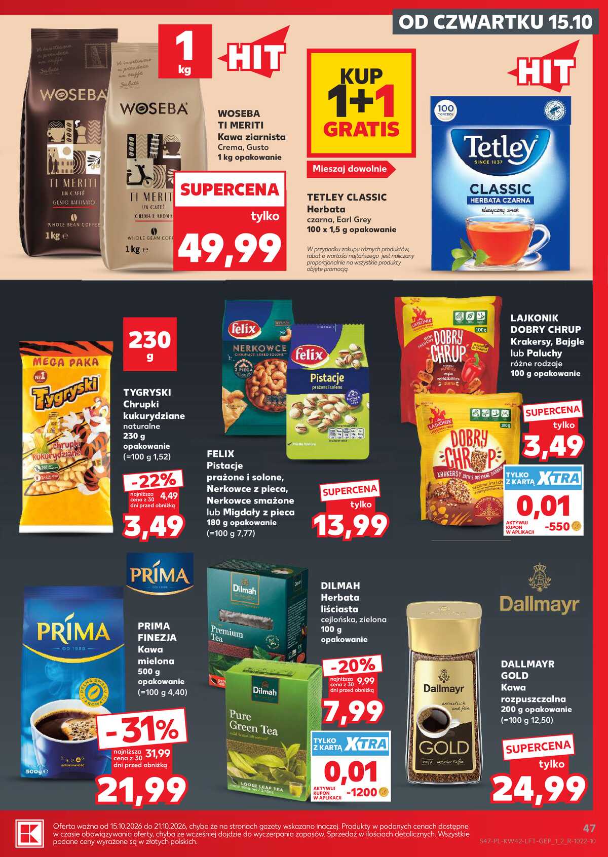 Leták Kaufland Polsko 15.10.-21.10.2026 - Týdenní zpravodaj strana 47