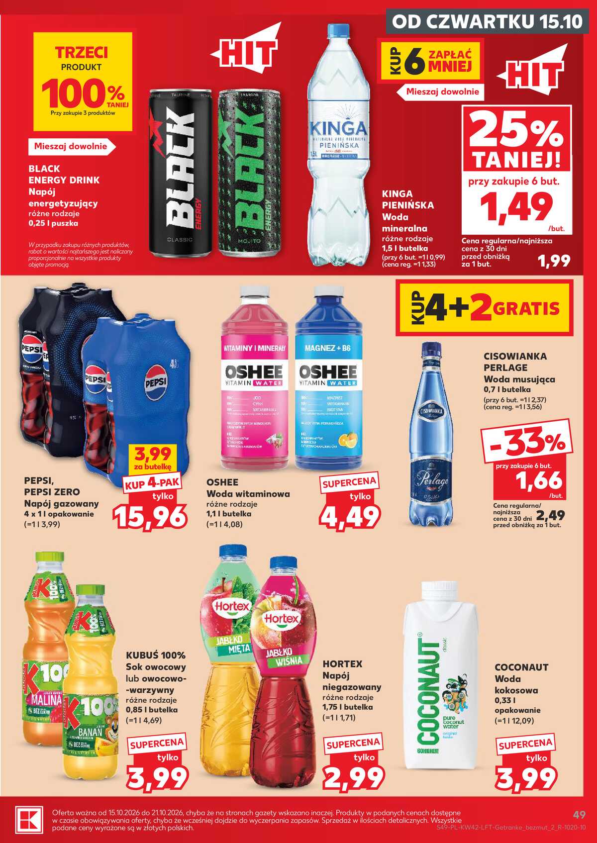 Leták Kaufland Polsko 15.10.-21.10.2026 - Týdenní zpravodaj strana 49