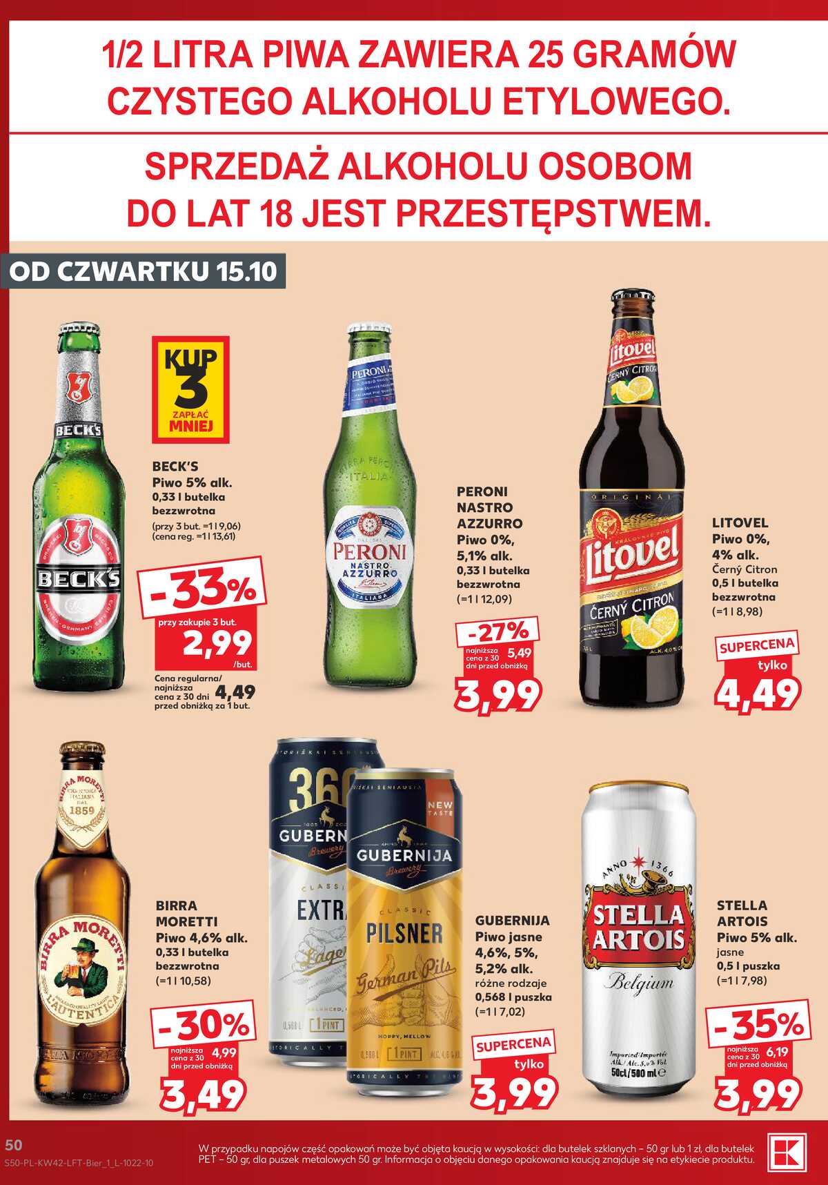 Leták Kaufland Polsko 15.10.-21.10.2026 - Týdenní zpravodaj strana 50