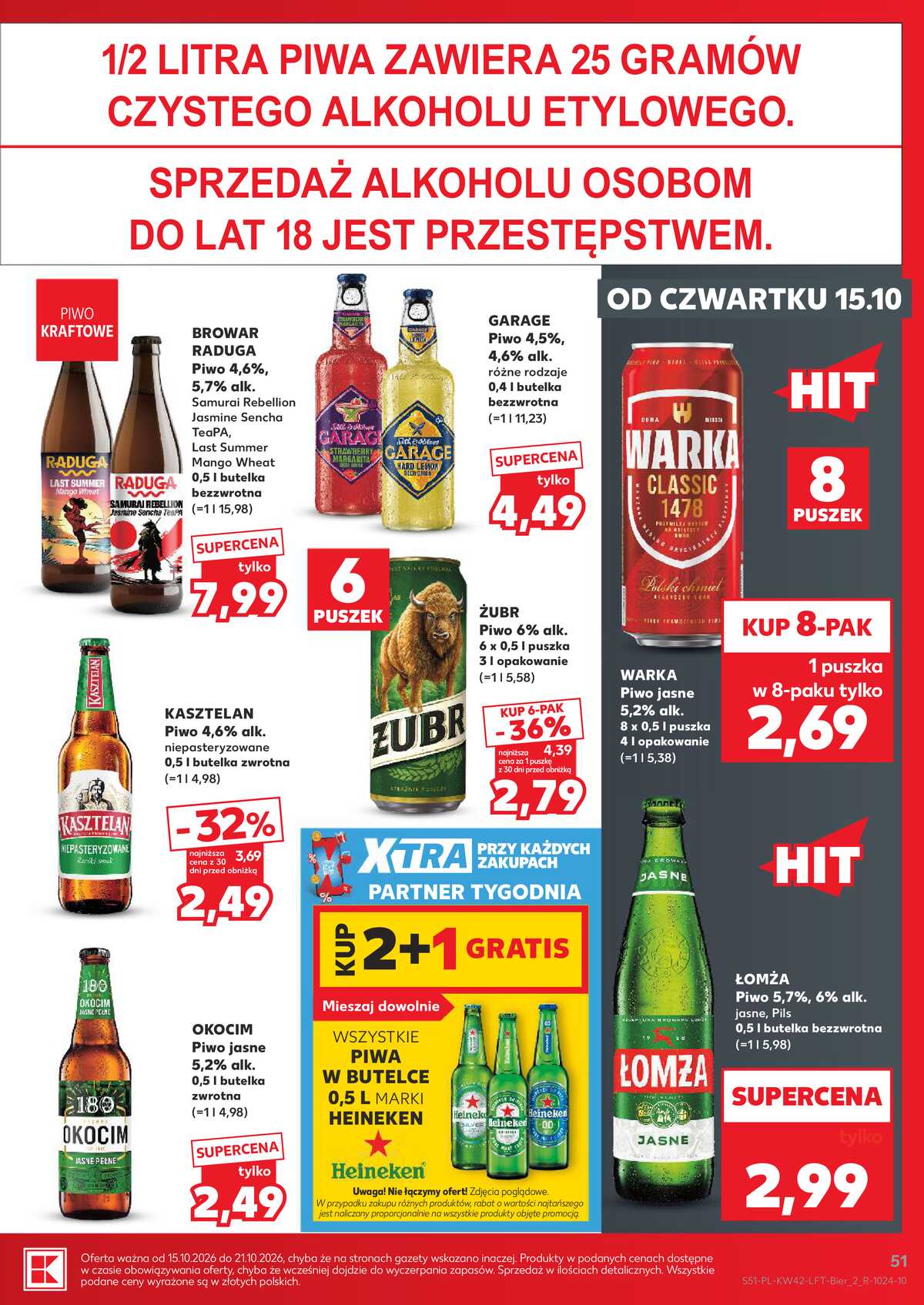 Leták Kaufland Polsko 15.10.-21.10.2026 - Týdenní zpravodaj strana 51