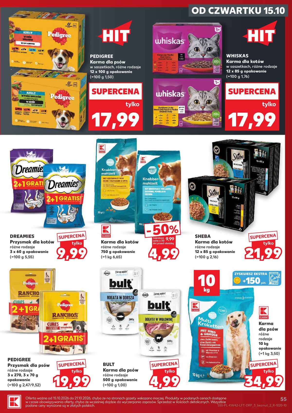 Leták Kaufland Polsko 15.10.-21.10.2026 - Týdenní zpravodaj strana 55