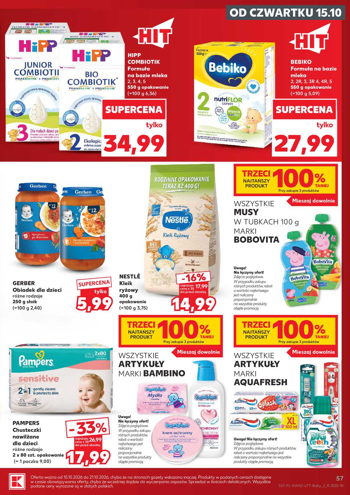 Leták Kaufland Polsko 15.10.-21.10.2026 - Týdenní zpravodaj strana 57