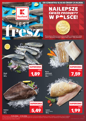 Leták Kaufland Polsko 15.10.-21.10.2026 - Ryby z našeho pultu