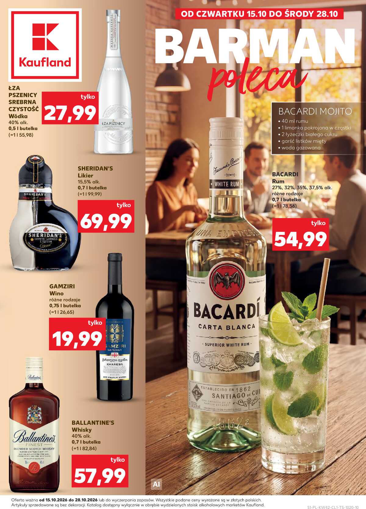 Leták Kaufland Polsko 15.10.-28.10.2026 - Bar v Kauflandu strana 1