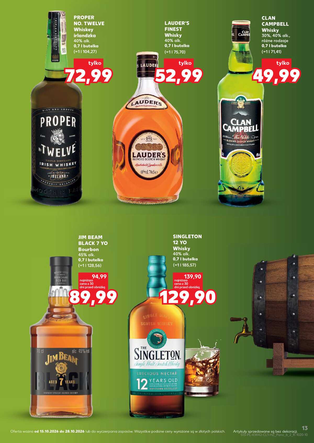 Leták Kaufland Polsko 15.10.-28.10.2026 - Bar v Kauflandu strana 13