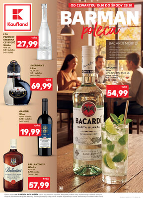 Leták Kaufland Polsko 15.10.-28.10.2026 - Bar v Kauflandu