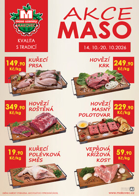 leták MAKOVEC a.s. – maso uzeniny