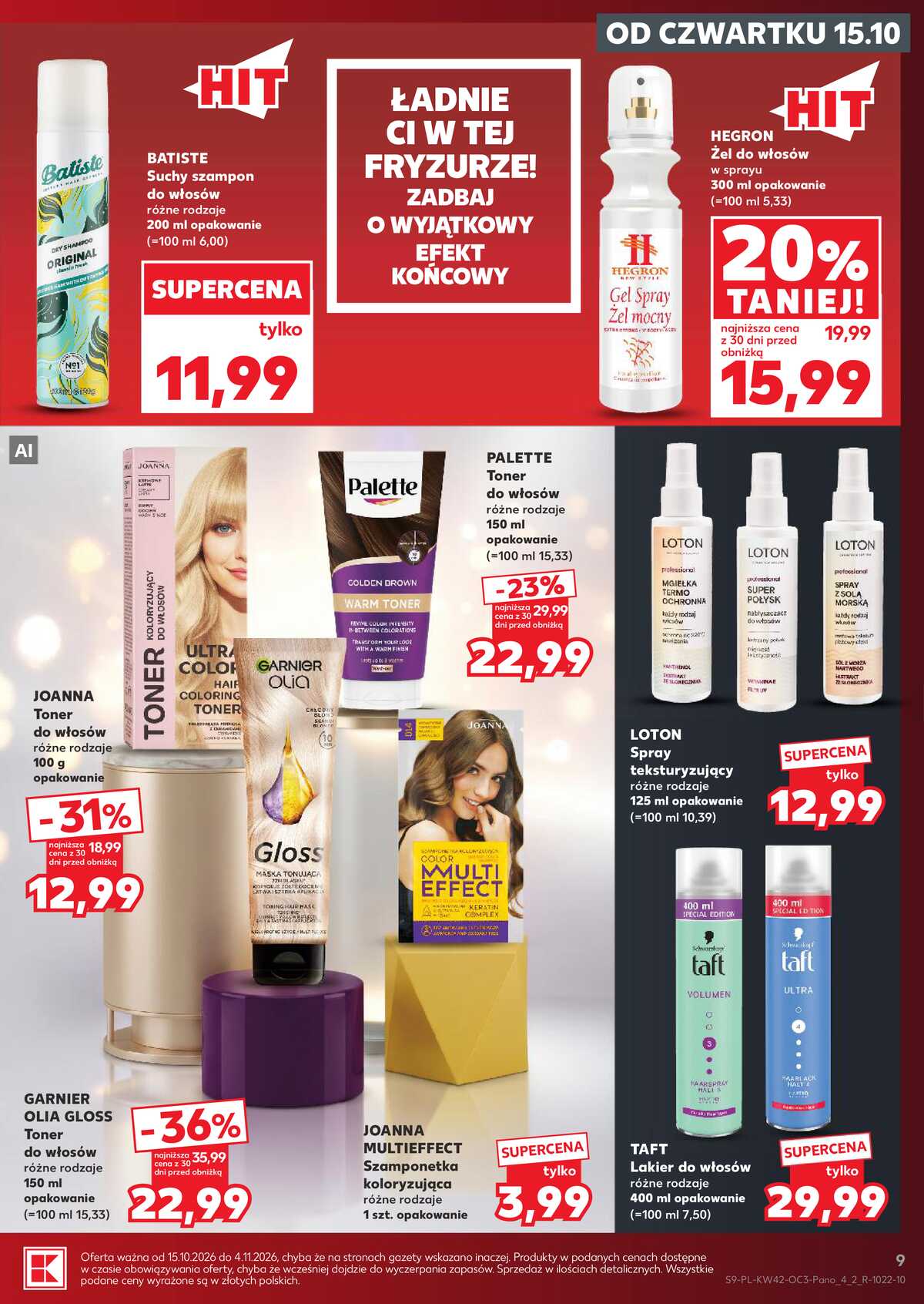 Leták Kaufland Polsko 15.10.-4.11.2026 strana 9