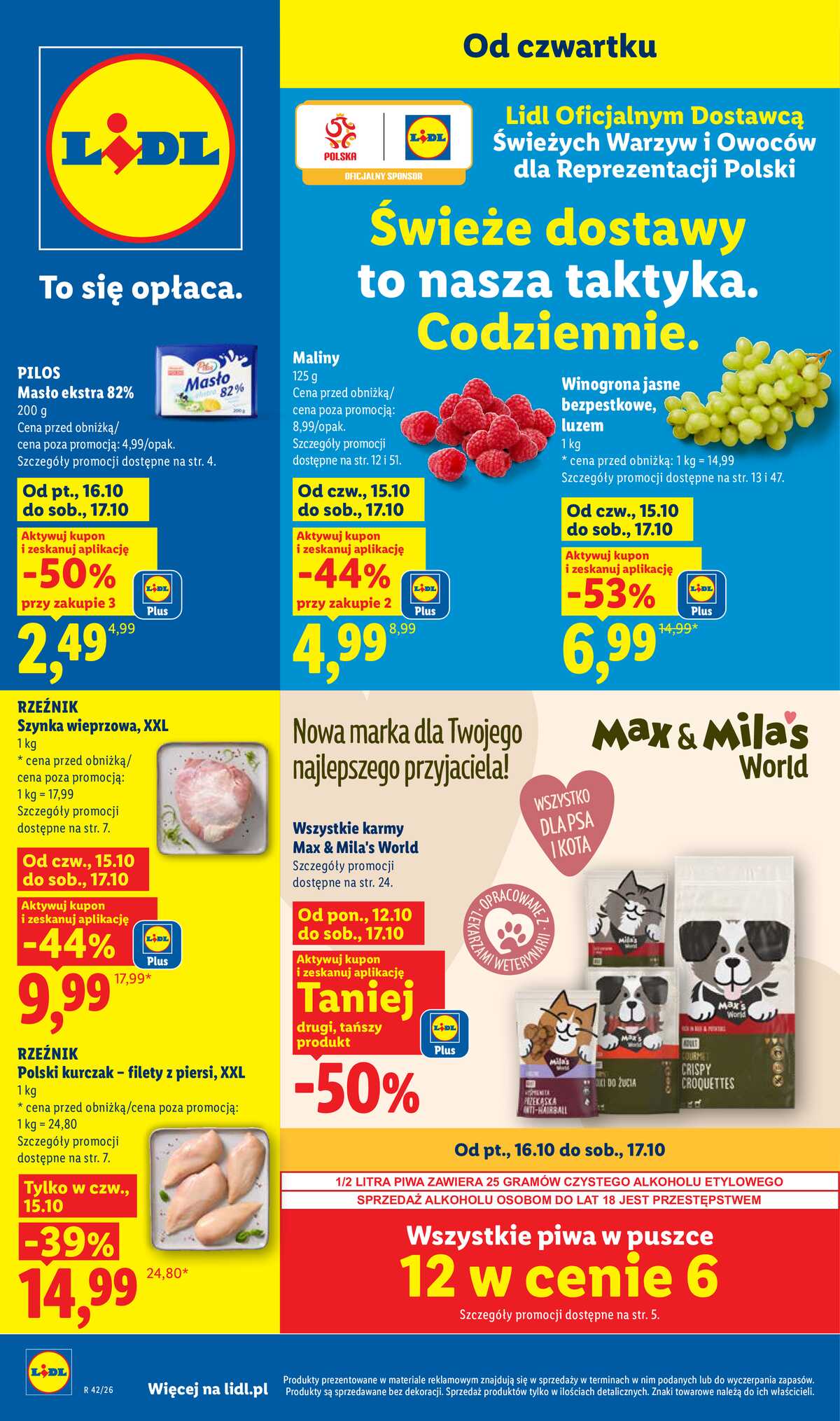 Leták Lidl Polsko 15.10.-17.10.2026 - Leták strana 1