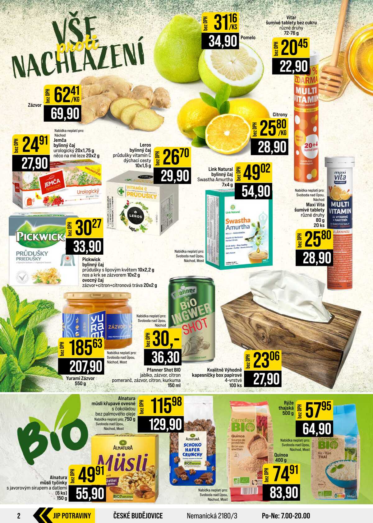 JIP Cash & Carry České Budějovice, Most, Náchod, Polička, Sušice a Svoboda nad Úpou od 14.10. do 20.10.2026 strana 2