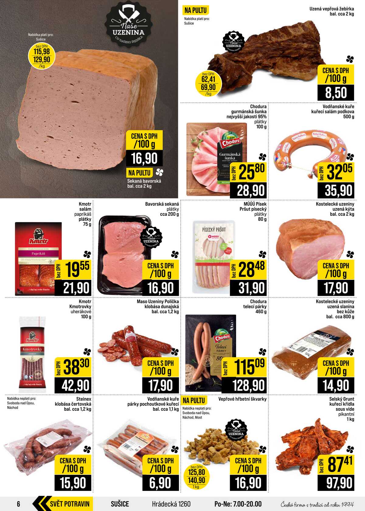 JIP Cash & Carry České Budějovice, Most, Náchod, Polička, Sušice a Svoboda nad Úpou od 14.10. do 20.10.2026 strana 6