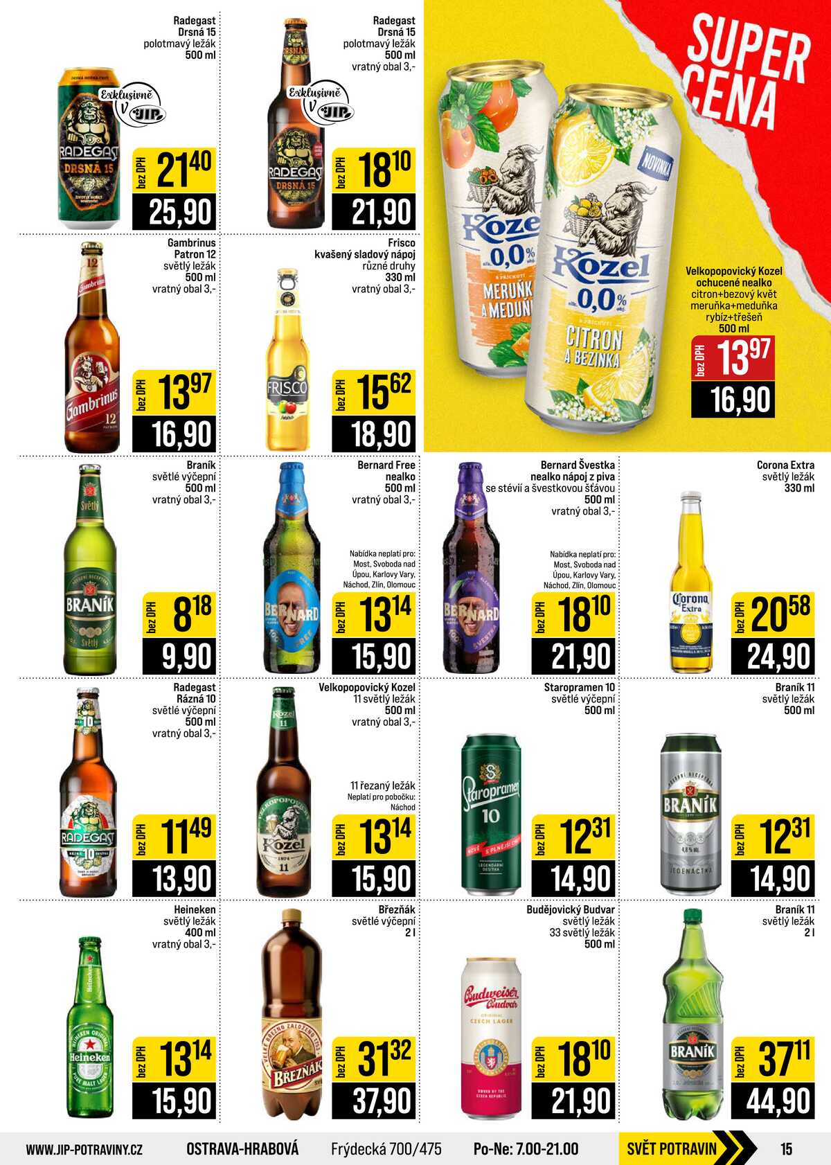 JIP Cash & Carry České Budějovice, Most, Náchod, Polička, Sušice a Svoboda nad Úpou od 14.10. do 20.10.2026 strana 15