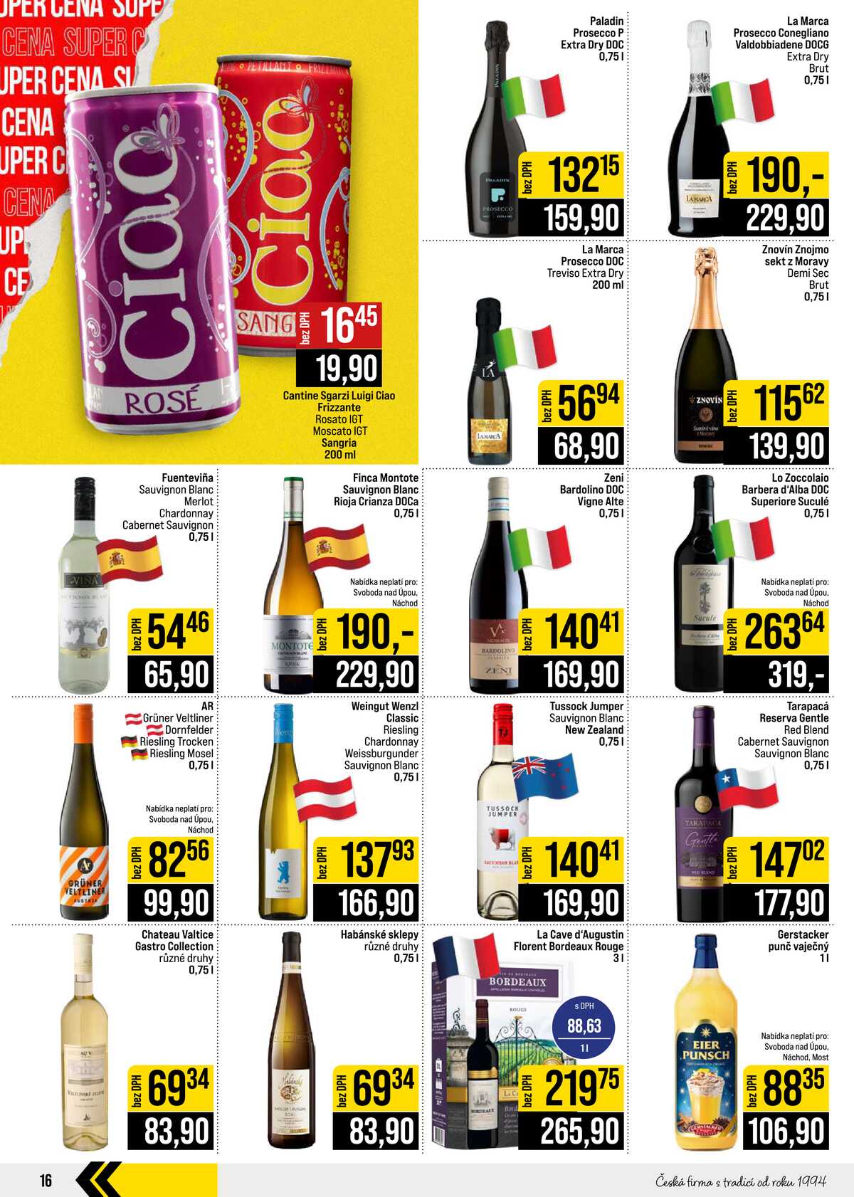 JIP Cash & Carry České Budějovice, Most, Náchod, Polička, Sušice a Svoboda nad Úpou od 14.10. do 20.10.2026 strana 16