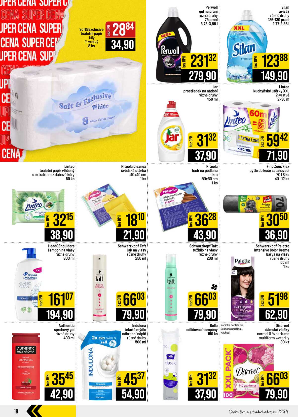 JIP Cash & Carry České Budějovice, Most, Náchod, Polička, Sušice a Svoboda nad Úpou od 14.10. do 20.10.2026 strana 18
