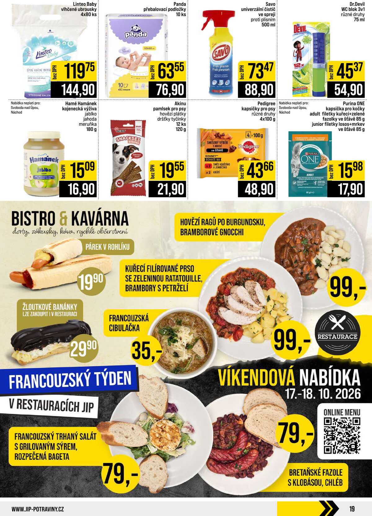 JIP Cash & Carry České Budějovice, Most, Náchod, Polička, Sušice a Svoboda nad Úpou od 14.10. do 20.10.2026 strana 19