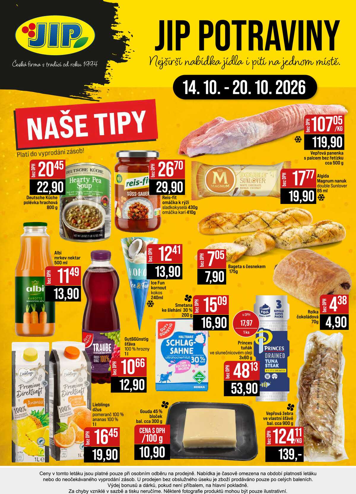 JIP Cash & Carry České Budějovice, Most, Náchod, Polička, Sušice a Svoboda nad Úpou od 14.10. do 20.10.2026 strana 20