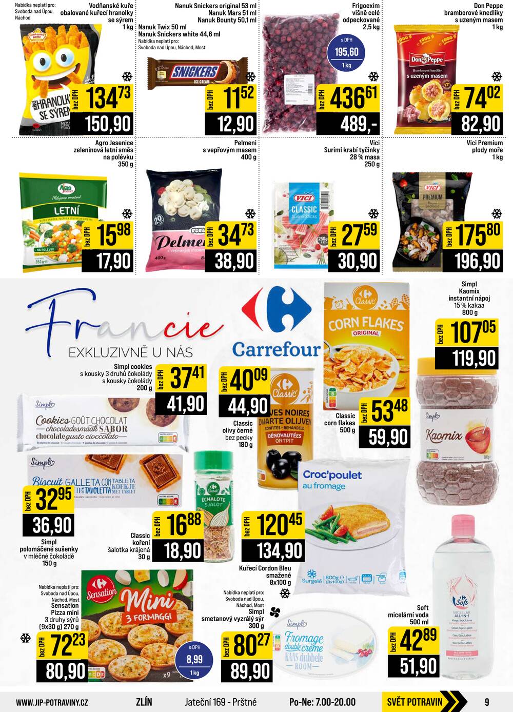 Leták JIP - JIP Cash & Carry České Budějovice, Most, Náchod, Polička, Sušice a Svoboda nad Úpou od 14.10. do 20.10.2026 - strana 9