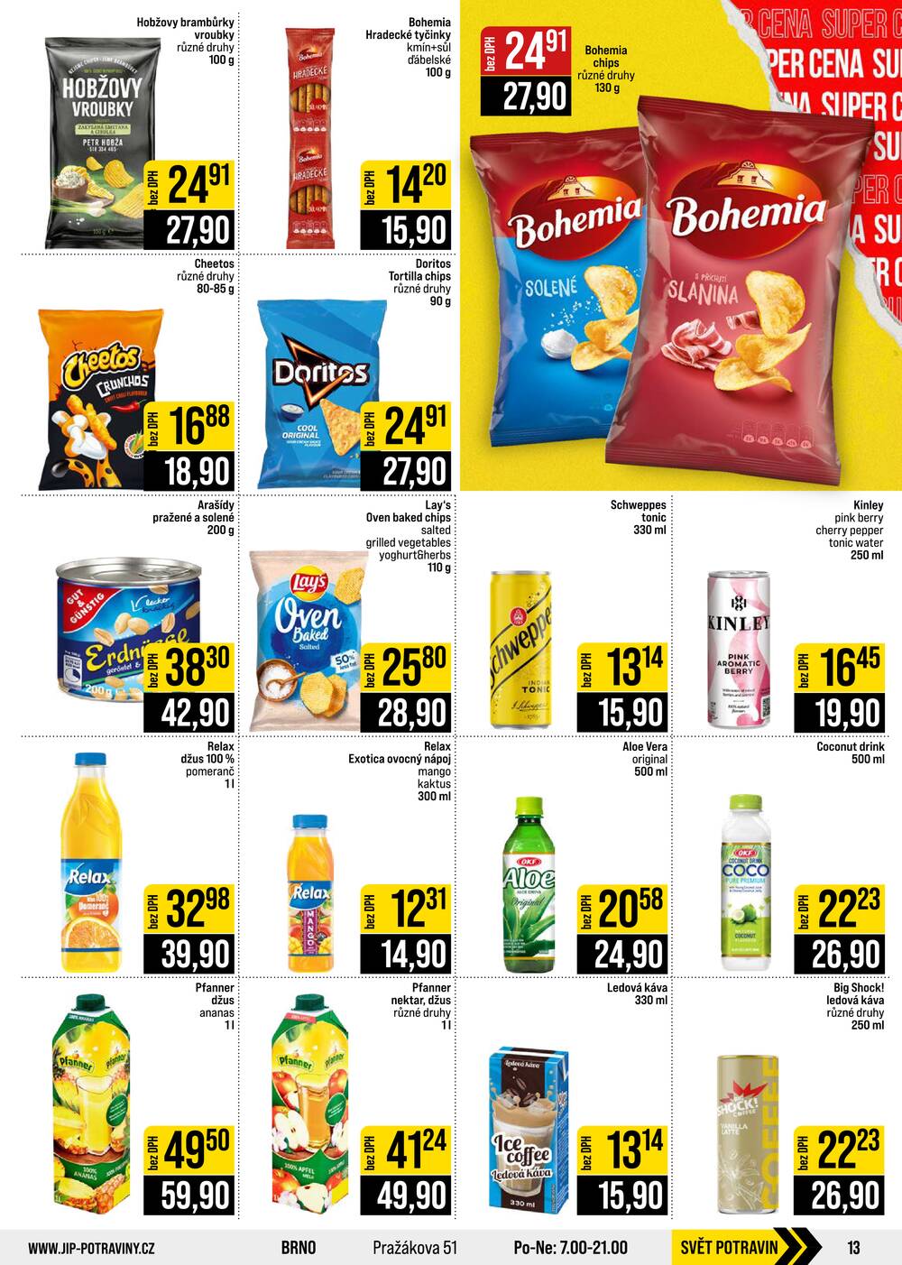 JIP Cash & Carry České Budějovice, Most, Náchod, Polička, Sušice a Svoboda nad Úpou od 14.10. do 20.10.2026
