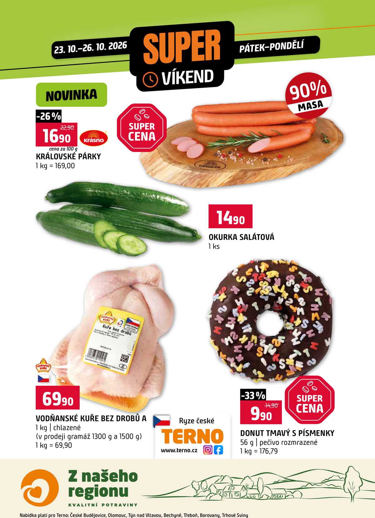 Terno Víkendová akce od 23.10. do 26.10.2026 strana 1