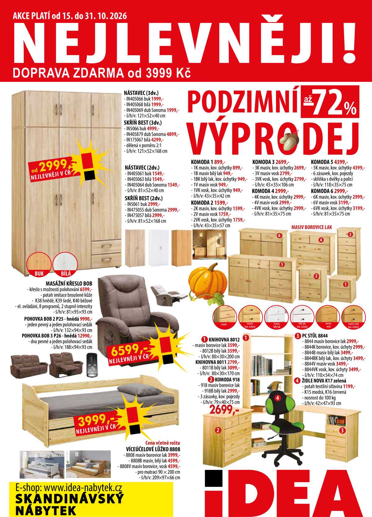 IDEA nábytek od 15.10. do 31.10.2026 strana 1
