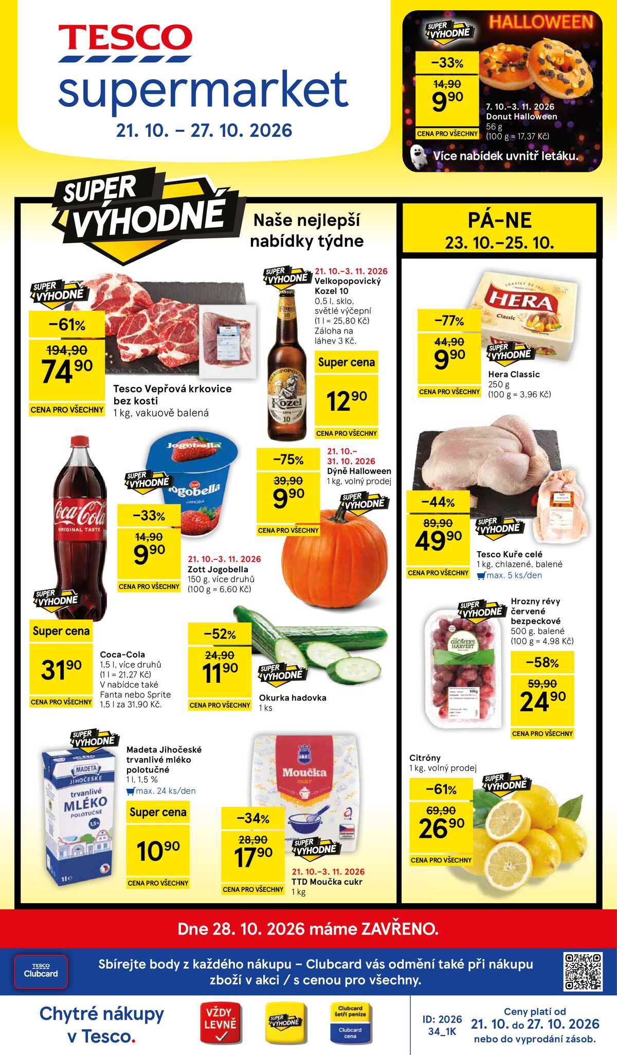 Tesco supermarkety od 21.10. do 27.10.2026 strana 1