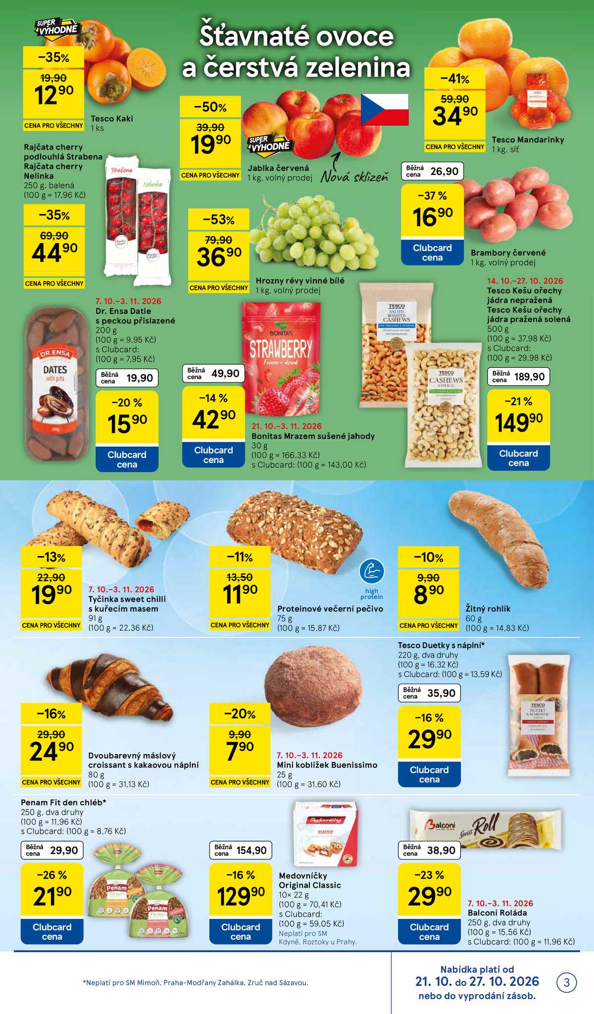 Tesco supermarkety od 21.10. do 27.10.2026 strana 3