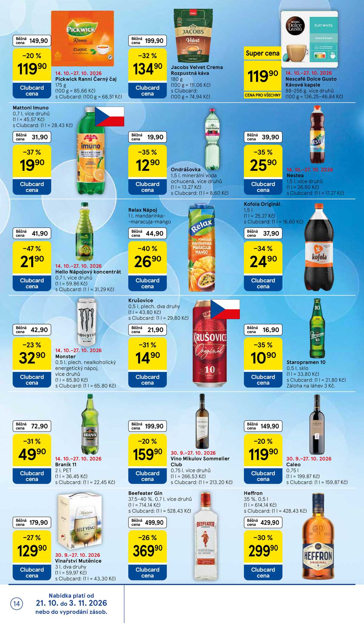 Tesco supermarkety od 21.10. do 27.10.2026 strana 14