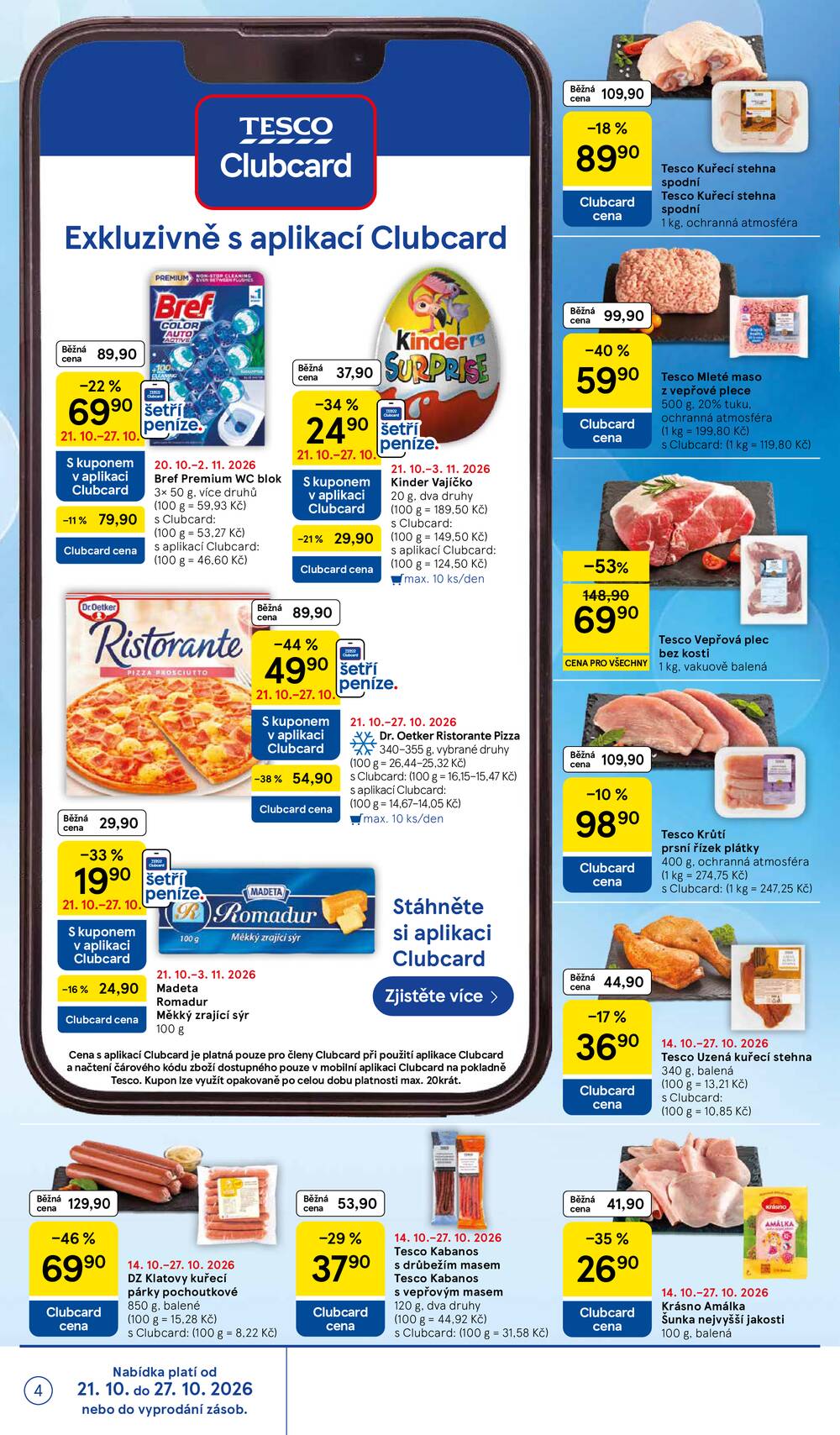Tesco supermarkety od 21.10. do 27.10.2026
