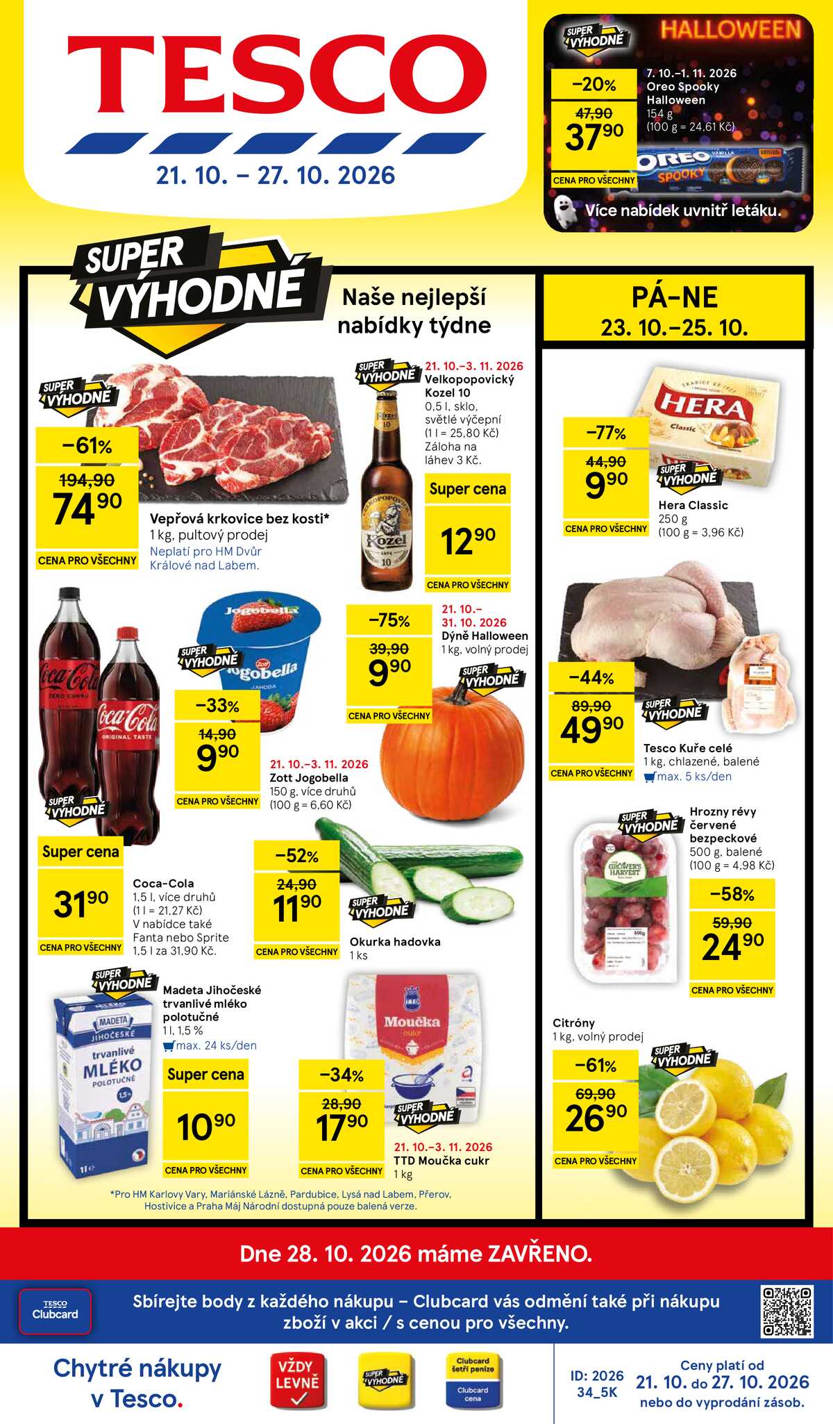 Tesco hypermarkety od 21.10. do 27.10.2026 strana 1