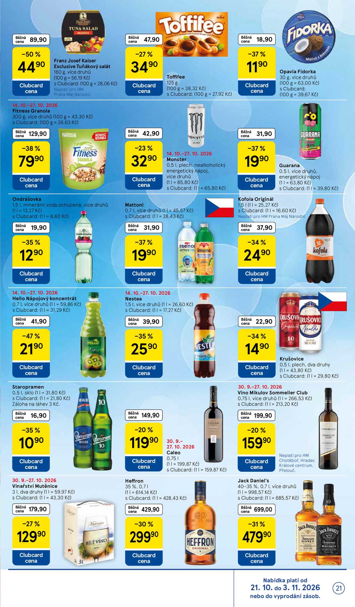 Tesco hypermarkety od 21.10. do 27.10.2026 strana 21