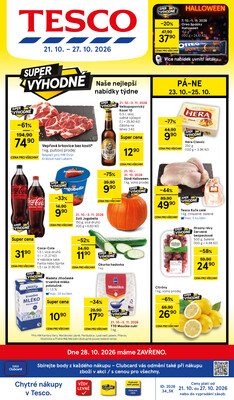 Tesco hypermarkety od 21.10. do 27.10.2026