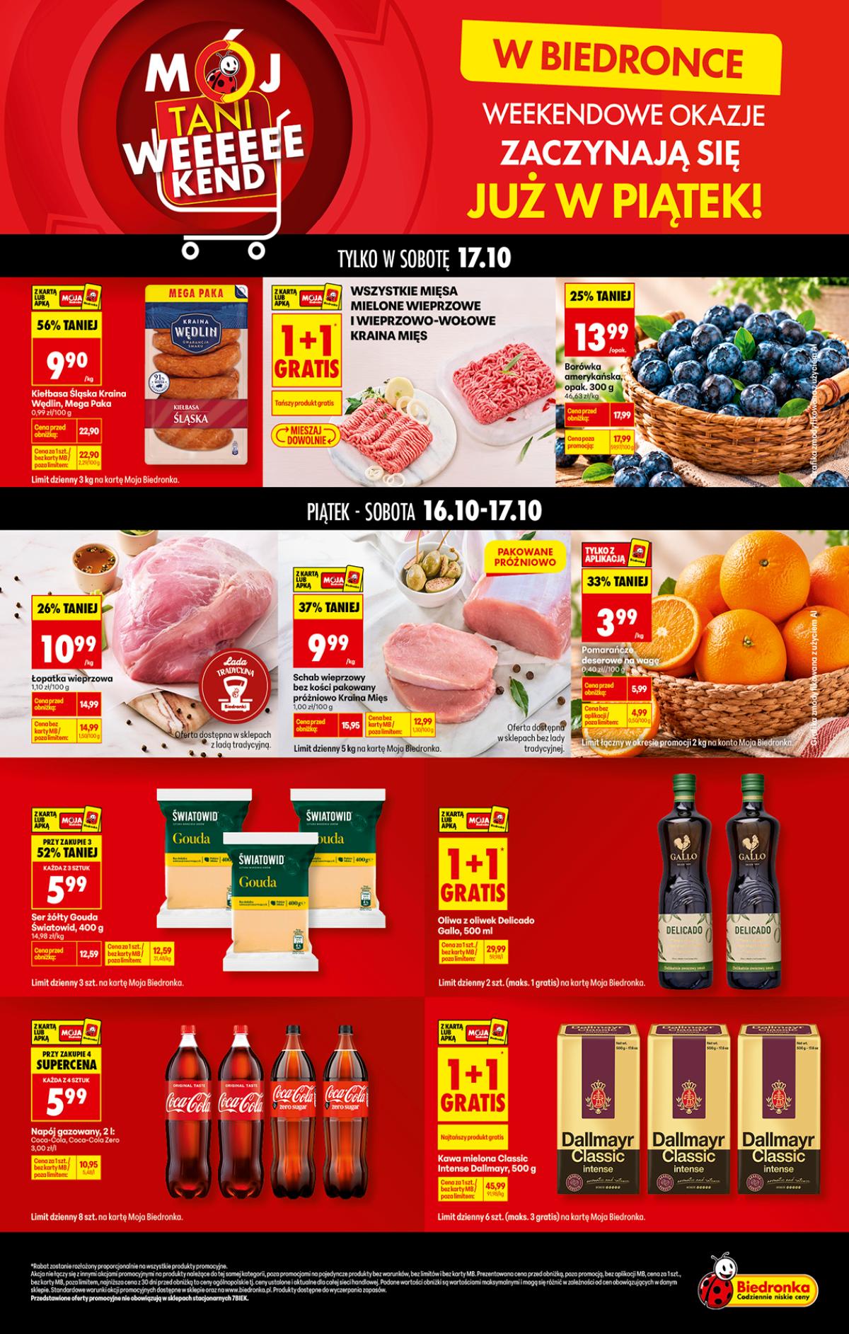Leták Biedronka Polsko 16.10.-17.10.2026 strana 1