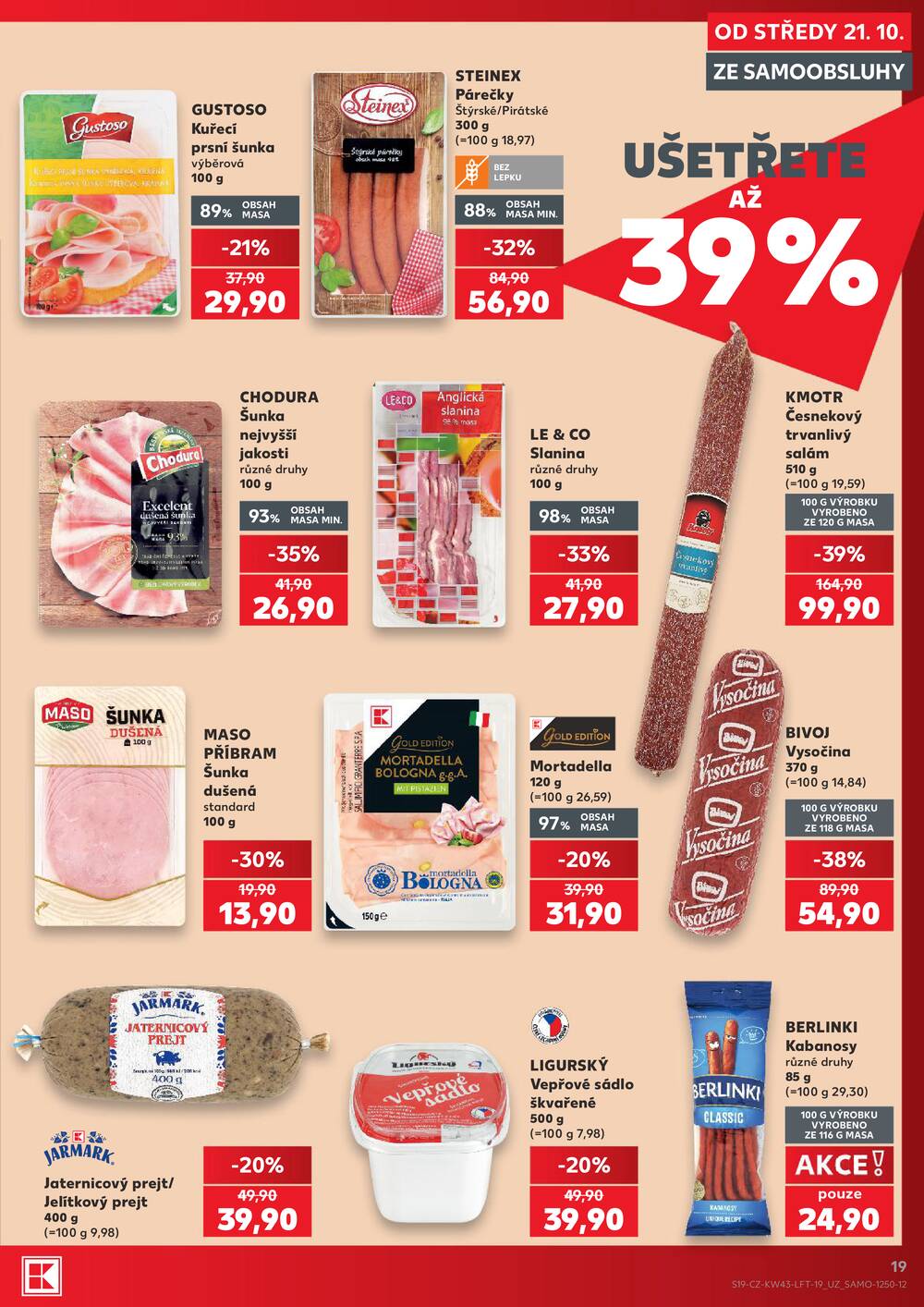 Leták Kaufland - Kaufland 21.10. - 27.10. - Kaufland - Prachatice - strana 19 Leták Kaufland - Kaufland 21.10. - 27.10. - Kaufland - Prachatice - strana 19