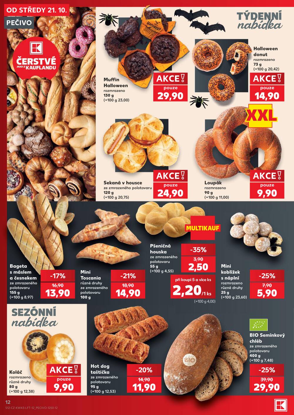 Kaufland 21.10. - 27.10. - Kaufland - Praha 12 (Modřany)