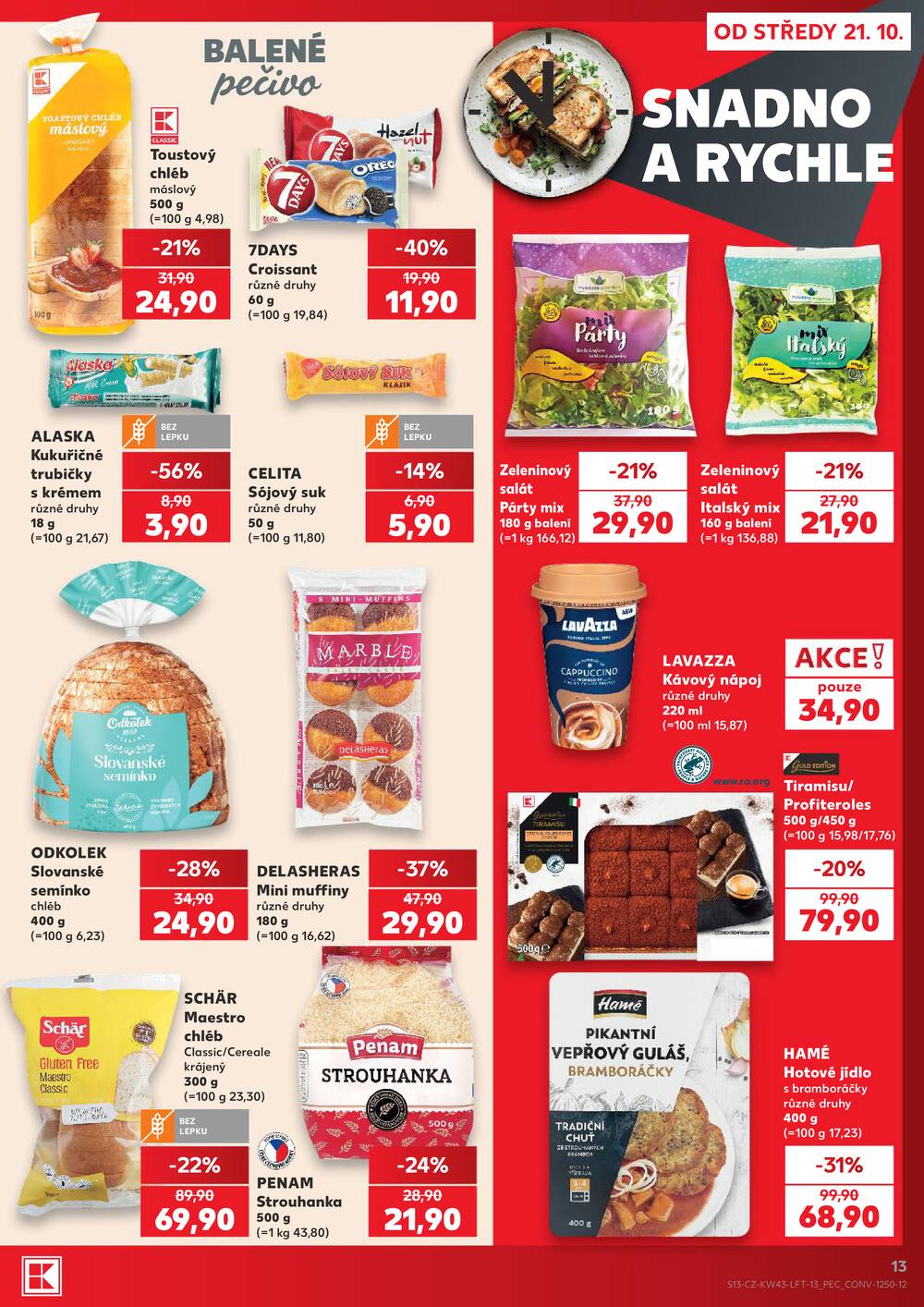 Leták Kaufland - Kaufland 21.10. - 27.10. - Kaufland - Strakonice - strana 13