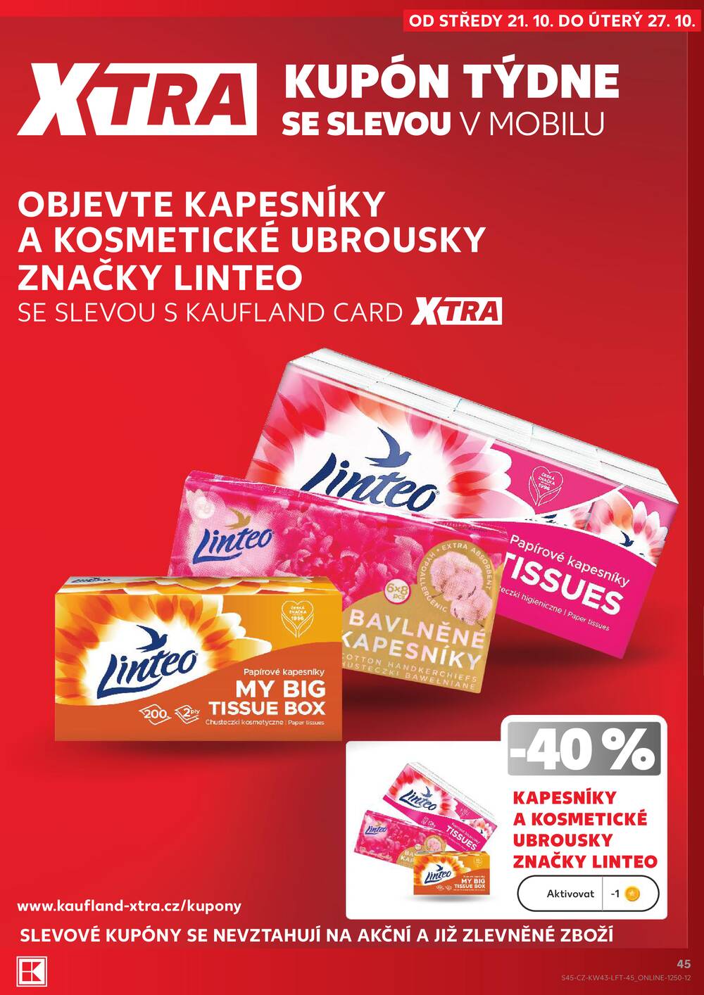 Leták Kaufland - Kaufland 21.10. - 27.10. - Kaufland - Náchod - strana 45 Leták Kaufland - Kaufland 21.10. - 27.10. - Kaufland - Náchod - strana 45