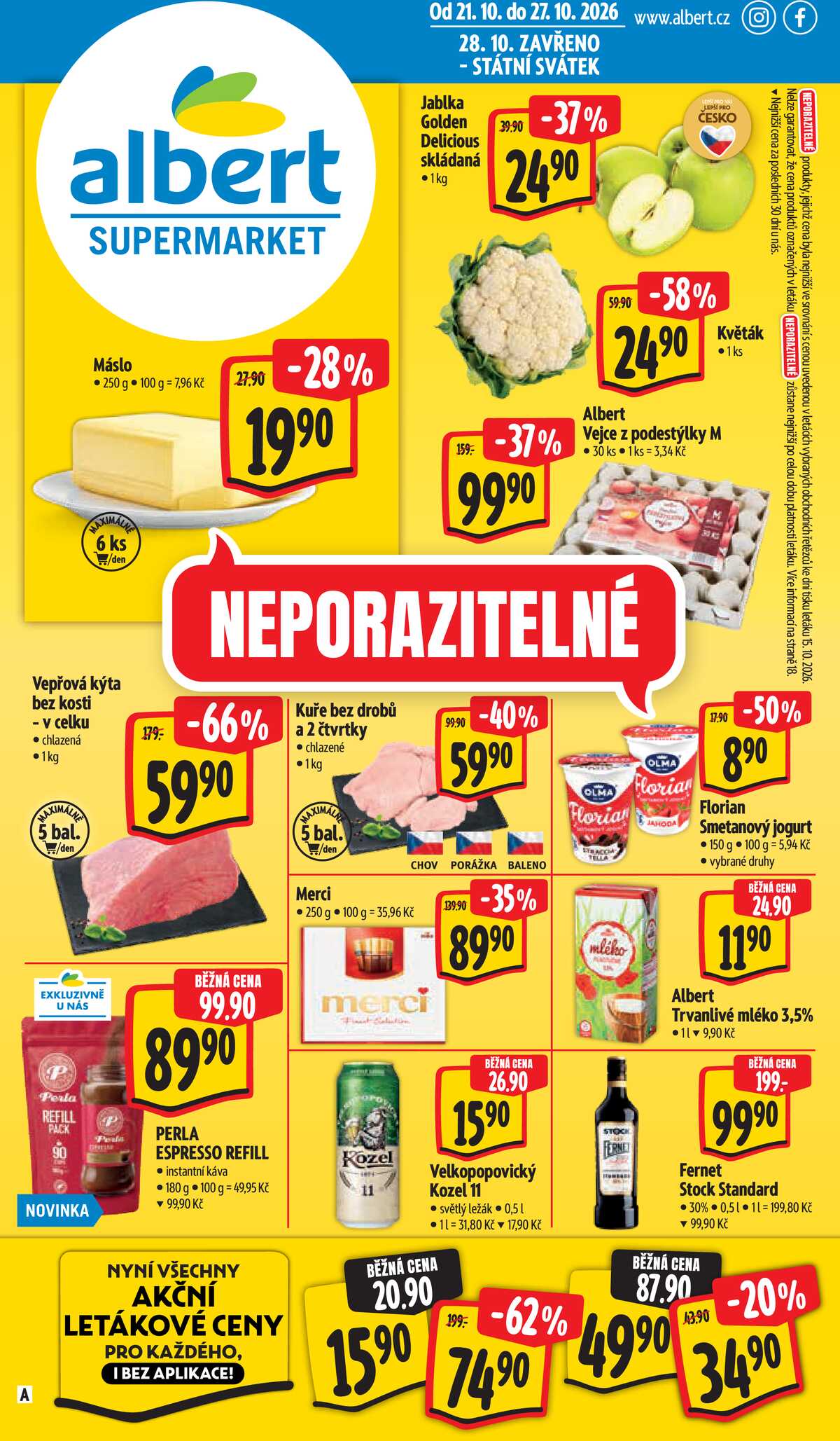Albert Supermarket od 21.10. do 27.10.2026 strana 1