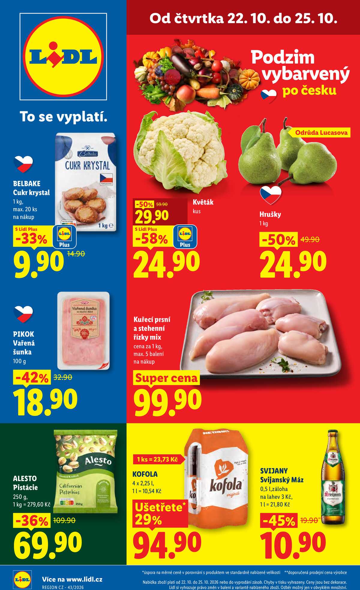 Lidl Čtvrtek od 22.10. do 25.10.2026 strana 1