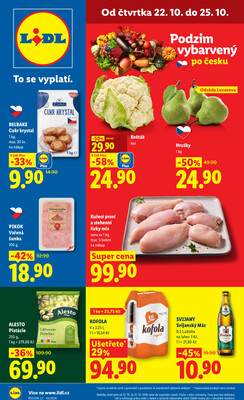 Lidl Čtvrtek od 22.10. do 25.10.2026