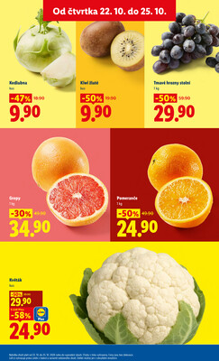 Lidl Čtvrtek od 22.10. do 25.10.2026