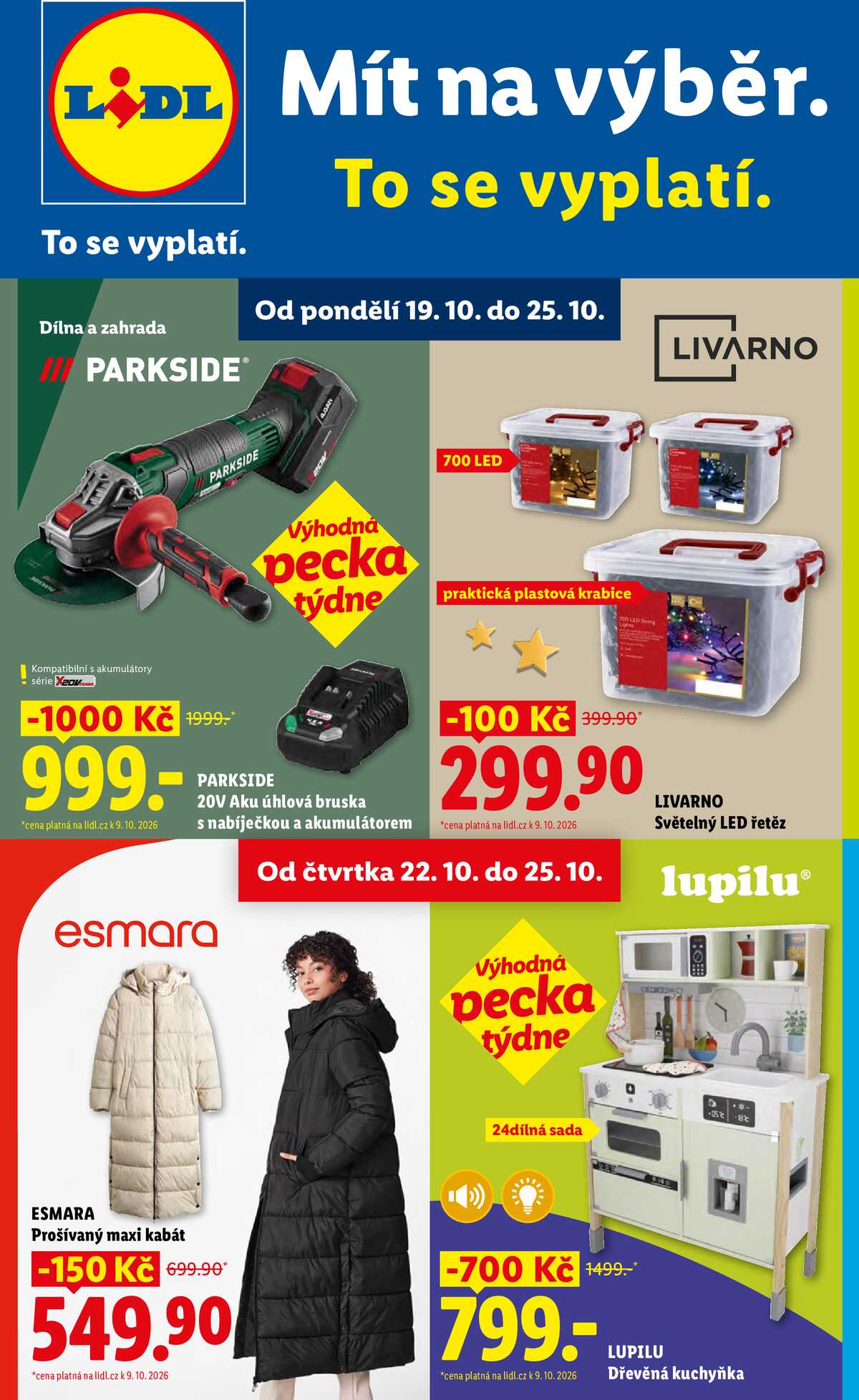 Lidl Spotřební zboží 19.10. - 25.10. strana 1