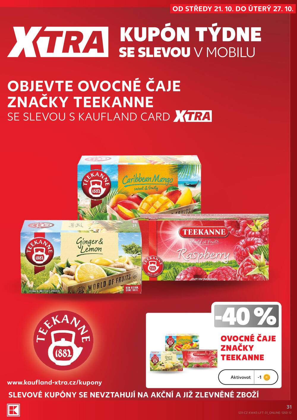 Kaufland 21.10. - 27.10. - Kaufland Poděbrady - U Garáží