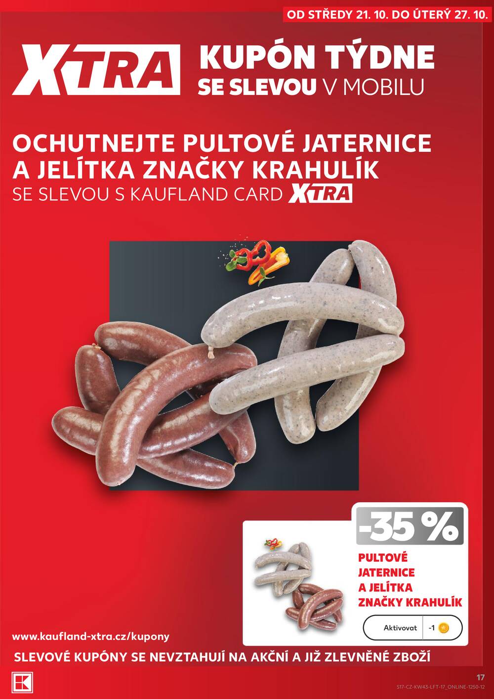 Kaufland 21.10. - 27.10. - Kaufland - Kuřim