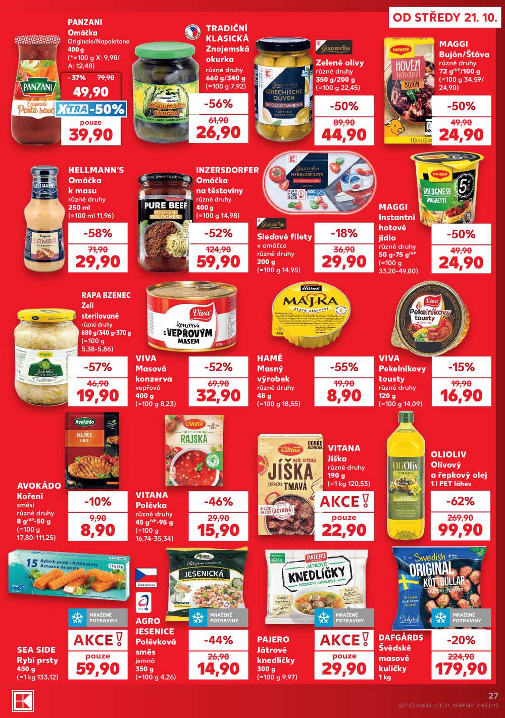 Kaufland 21.10. - 27.10. - Kaufland - Kuřim