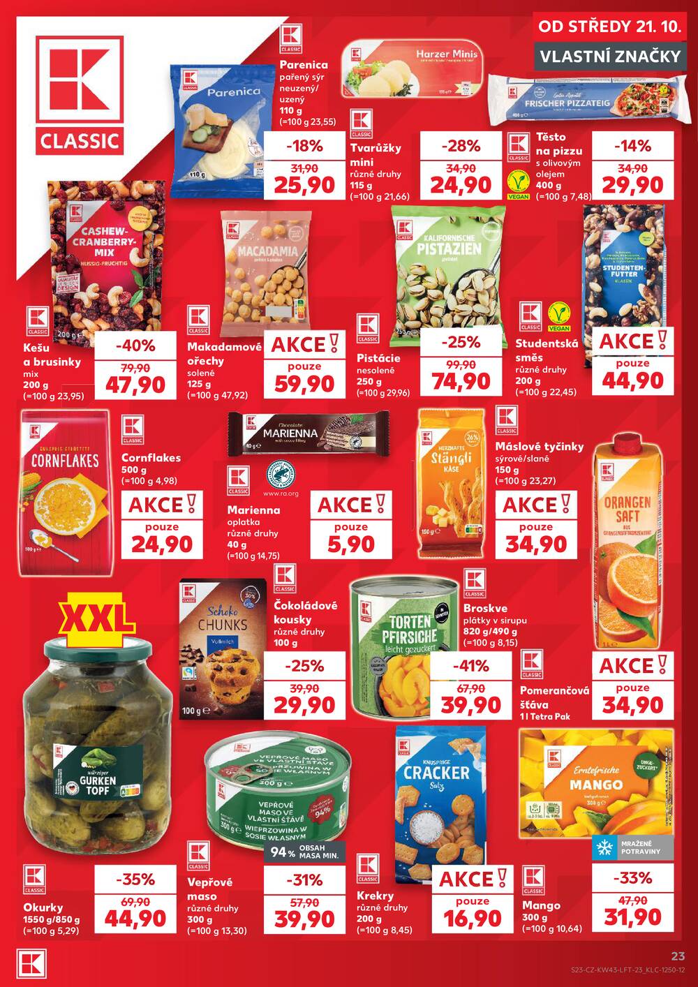 Leták Kaufland - Kaufland 21.10. - 27.10. - Kaufland - Ostrava - Moravská Ostrava - strana 23