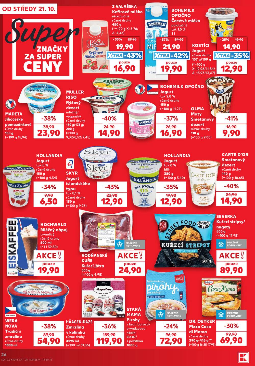 Kaufland 21.10. - 27.10. - Kaufland - Praha 8 (Malý Klín)